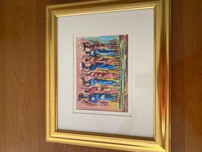 Original painting of colourful ladies